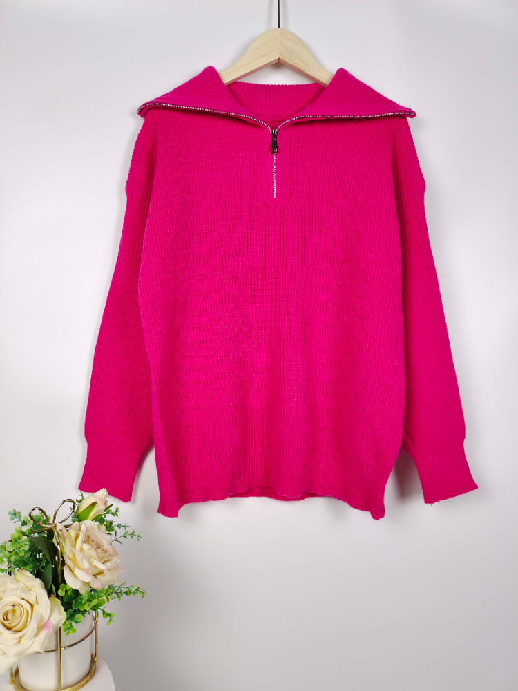 Fashion Women Sweaters Casual Loose Turtleneck Zipper Autumn and Winter Long Sleeve Top Knitted Vintage Green Sweater W220817