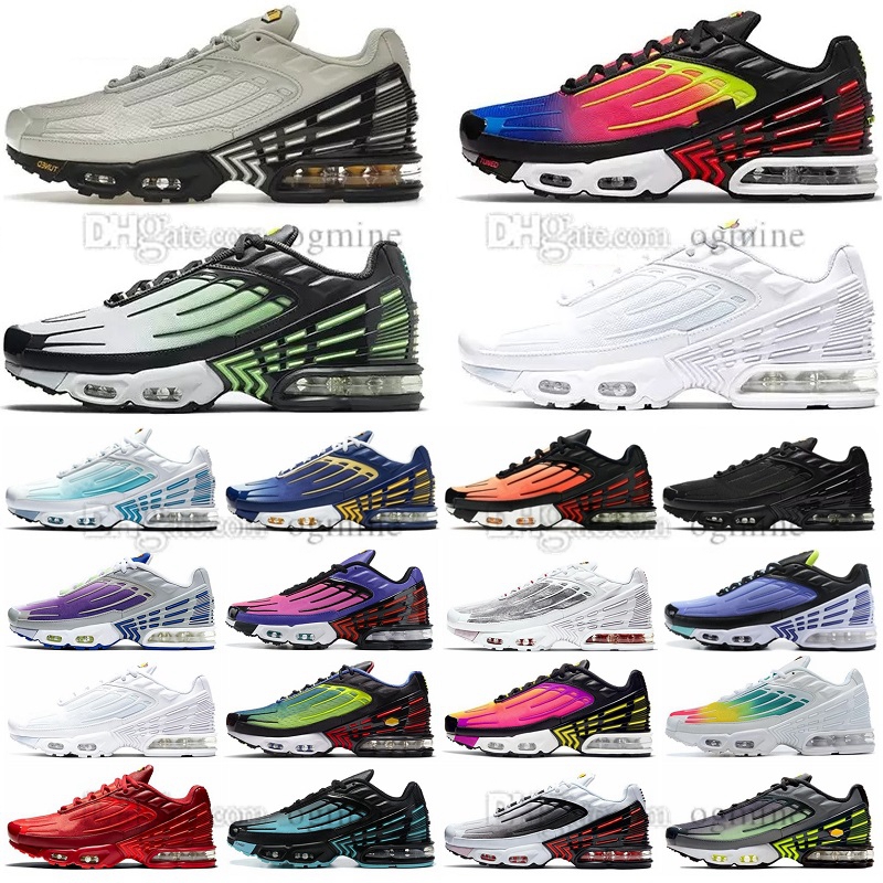 Designer TN Plus 3 Woman Mens Running Shoes Tuned III Grey White Black Light Bone Green Aqua Rainbow Red tns Trainers Tn3 men womens Sports airmax max Sneakers 36-47, Hello
Designer TN Plus 3 Woman Mens Running Shoes Tuned III Grey White Black Light Bone Green Aqua Rainbow Red tns Trainers Tn3 men womens Sports airmax max Sneakers 36-47, Hello