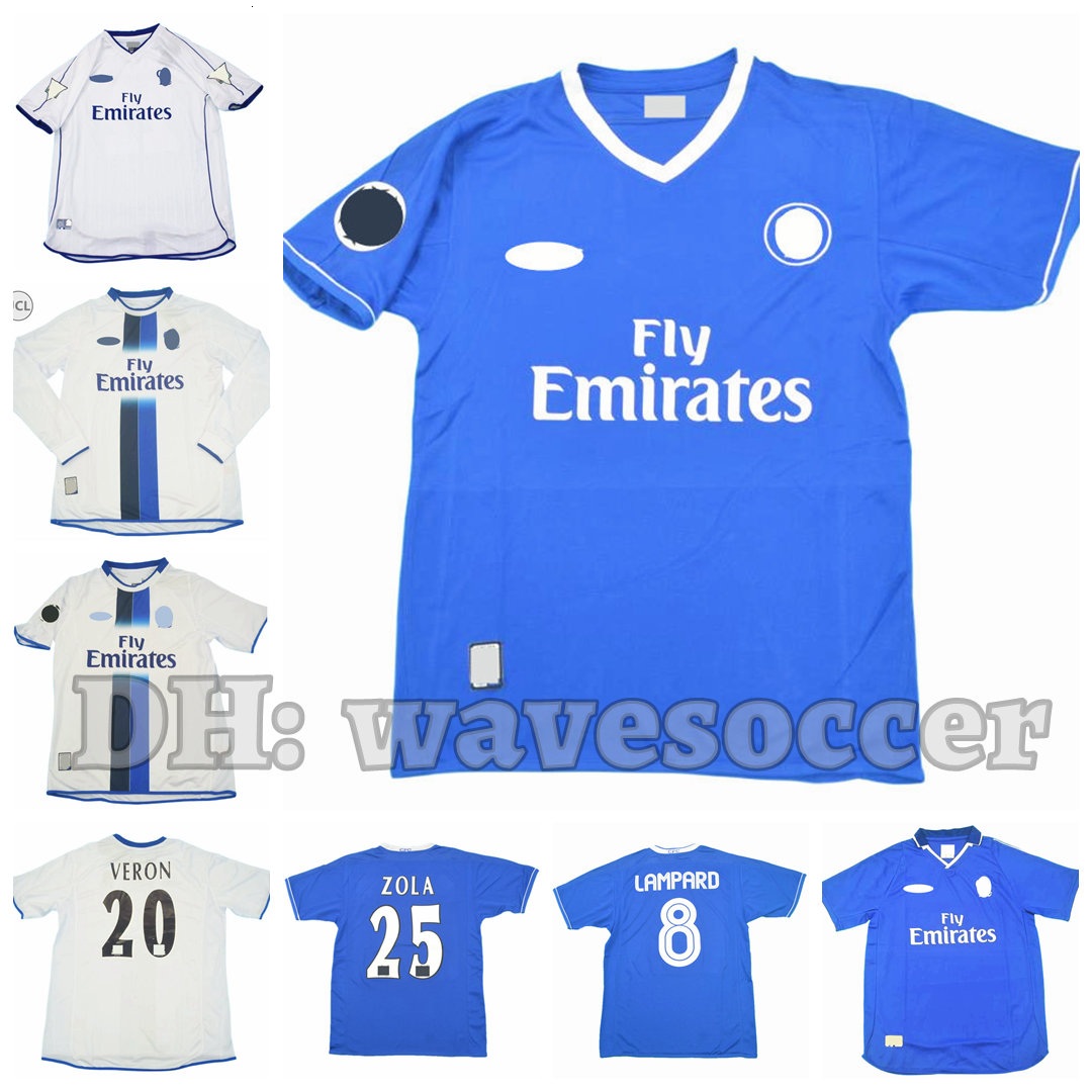 01 03 04 05 Soccer Jerseys Retro maillot classic vintage camisetas football shirts Uniforms men home away long LAMPARD ZOLA GUDJOHNSEN zChelS MAKELELE VERON seas, 03-05 home epl
01 03 04 05 Soccer Jerseys Retro maillot classic vintage camisetas football shirts Uniforms men home away long LAMPARD ZOLA GUDJOHNSEN zChelS MAKELELE VERON seas, 03-05 home epl
