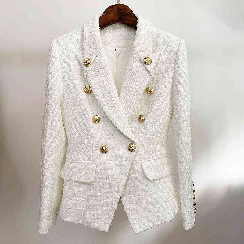 White Tweed Wool Jackets Women Jacket Blazer Autumn Winter 2020 New Double Breasted Be Collar With Button Blazers Jacket J220813
White Tweed Wool Jackets Women Jacket Blazer Autumn Winter 2020 New Double Breasted Be Collar With Button Blazers Jacket J220813