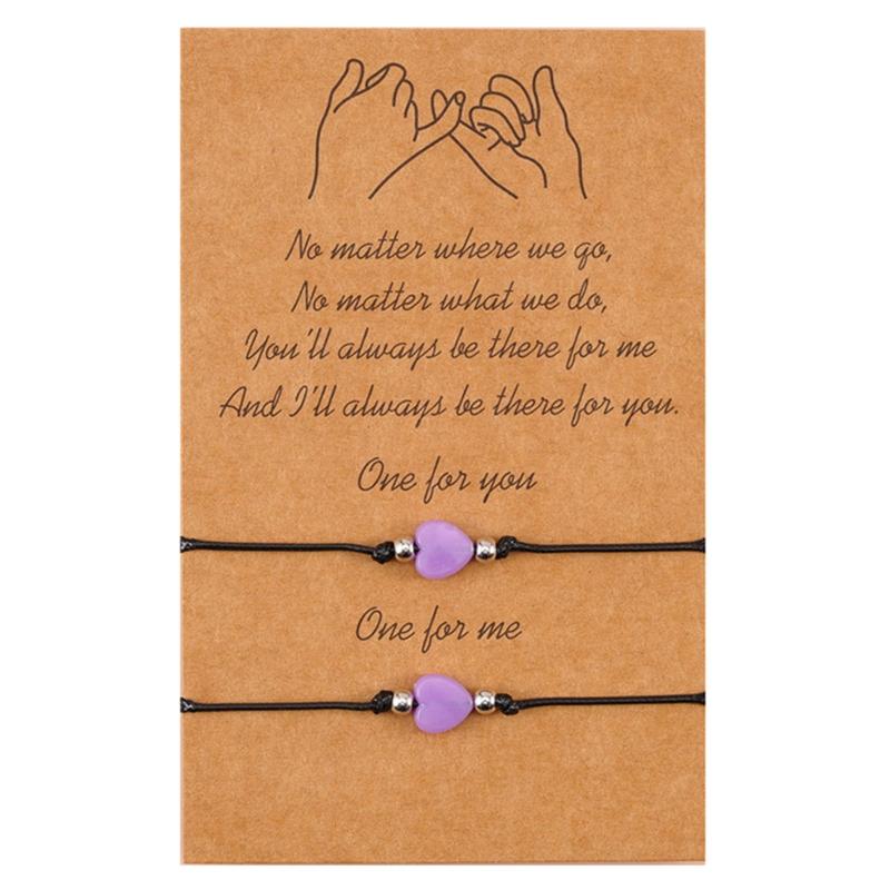 Bangle Pcs Couple Card Bracelets Love Lucky Bead Luminous Bangles For Friendship Sister Women Man Wish Jewelry Gifts T8DEBangle
Bangle Pcs Couple Card Bracelets Love Lucky Bead Luminous Bangles For Friendship Sister Women Man Wish Jewelry Gifts T8DEBangle