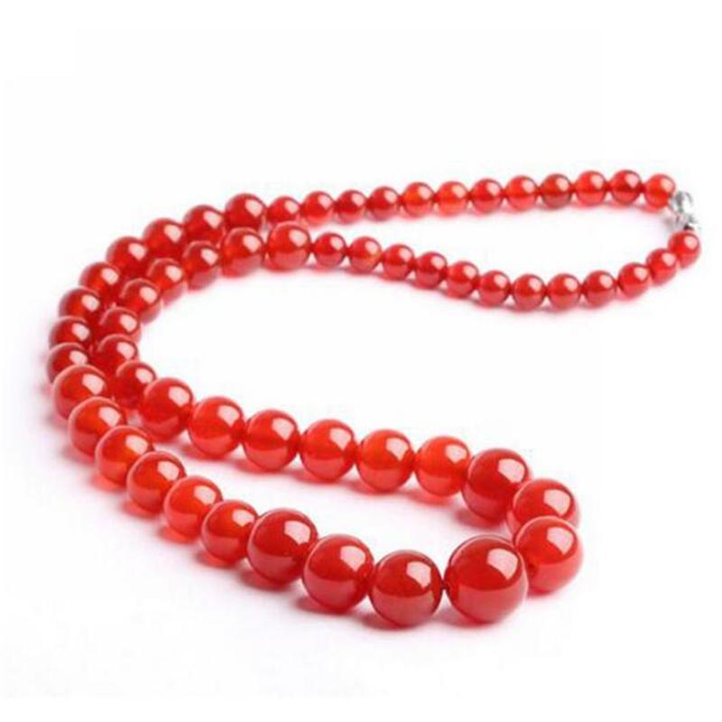 Chains Fashion 6-14mm Round Beads Natural Chalcedony Brazilian Red Stone Jades Charms Women Chain Choker Tower Necklace 18inch G1Chains Chai
Chains Fashion 6-14mm Round Beads Natural Chalcedony Brazilian Red Stone Jades Charms Women Chain Choker Tower Necklace 18inch G1Chains Chai
