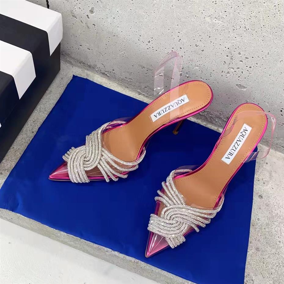 New Season Party Shoes Aquazzura Pumps Gatsby Sling Crystal-embellished Pvc Italy Wedding Party Sandals229Q, As picture
New Season Party Shoes Aquazzura Pumps Gatsby Sling Crystal-embellished Pvc Italy Wedding Party Sandals229Q, As picture