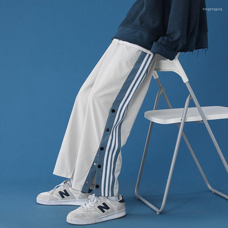 Men' Pants Men Casual Ins Tide Brand Button-up Split Fork Buttons Loose Sweatpants Black White Striped Man Train Jogging
Men' Pants Men Casual Ins Tide Brand Button-up Split Fork Buttons Loose Sweatpants Black White Striped Man Train Jogging