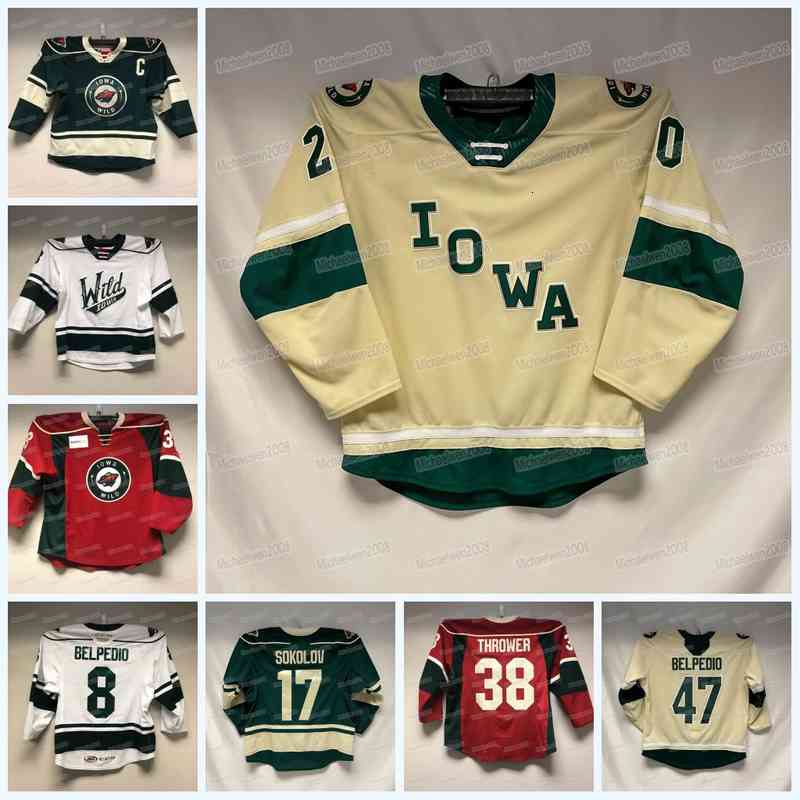Iowa Wild Hockey Jersey AHL Joe Hicketts Nick Swaney Kyle Rau Marco Rossi Mason Shaw Adam Beckman Connor Dewar Calen Addison Mitchell, Youth
Iowa Wild Hockey Jersey AHL Joe Hicketts Nick Swaney Kyle Rau Marco Rossi Mason Shaw Adam Beckman Connor Dewar Calen Addison Mitchell, Youth
