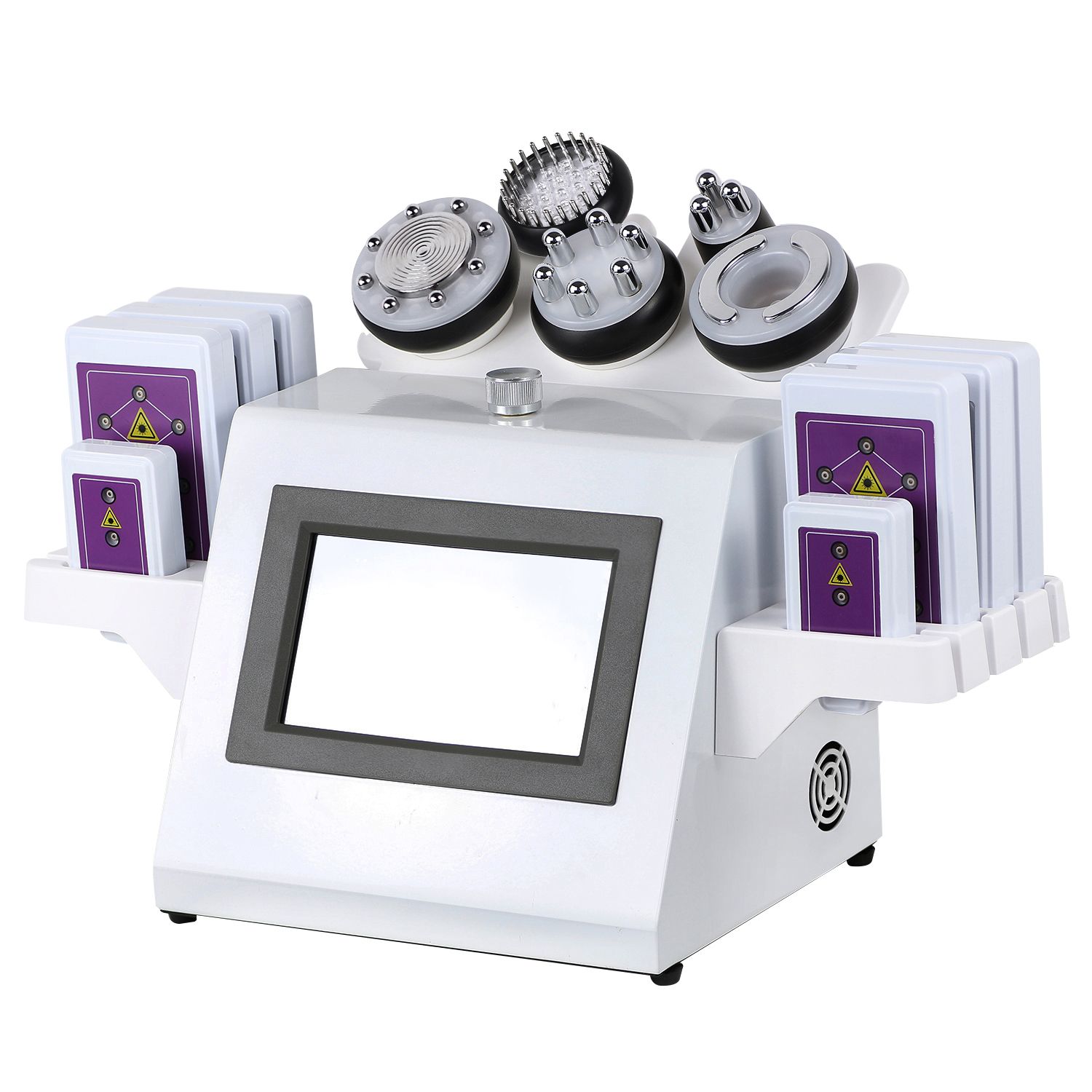 RF 80k Laser Lipo Cavitation Slimming Machine Face Massager 6 In 1 EMS Radio Frequency Skin Tightening Red Light Therapy Full Body