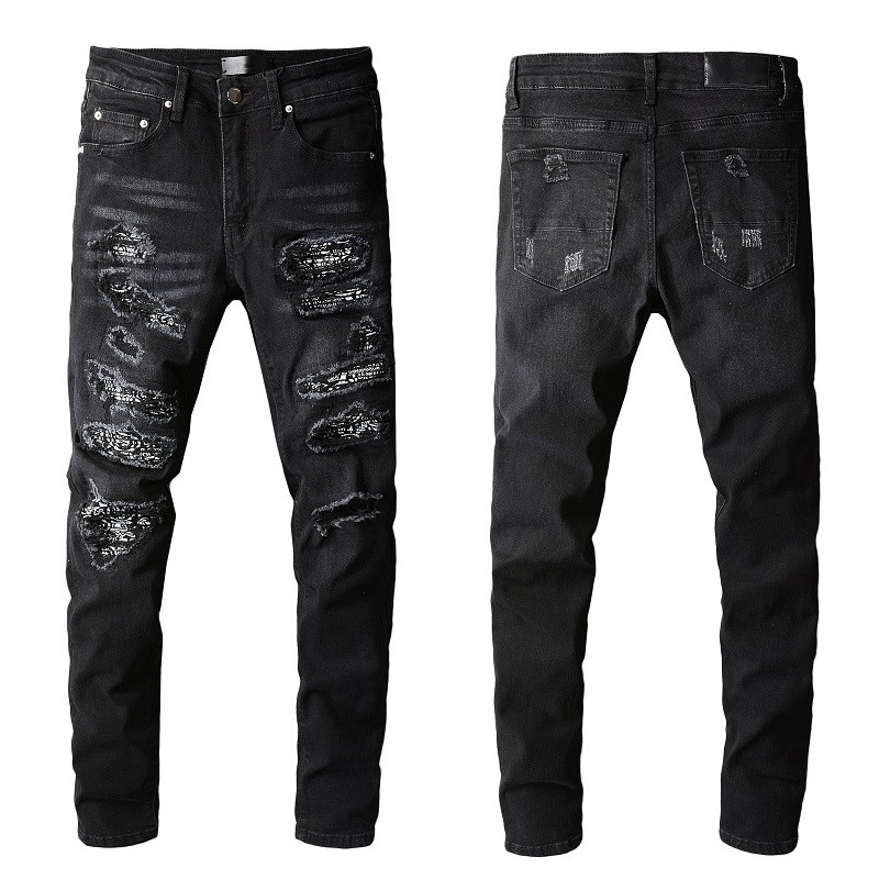 Guys Jeans Knee Ripped Patches Man Rugged Pants Designer Tattered Straight Skinny Black Distressed Damaged Torn Plus Size High Quality for Mens Fashion 2022 Long, 669
Guys Jeans Knee Ripped Patches Man Rugged Pants Designer Tattered Straight Skinny Black Distressed Damaged Torn Plus Size High Quality for Mens Fashion 2022 Long, 669