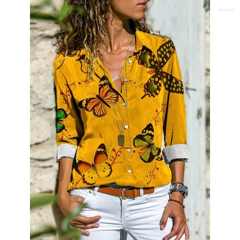 Women's Blouses & Shirts Elegant Vintage Butterfly Printed Women's Shirt 2022 Spring Autumn Lapel Long Sleeve Oversized Button Fashion C, 27
Women's Blouses & Shirts Elegant Vintage Butterfly Printed Women's Shirt 2022 Spring Autumn Lapel Long Sleeve Oversized Button Fashion C, 27