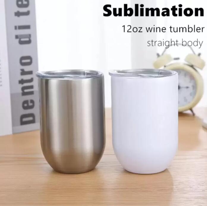 12oz sublimation wine tumbler straight glasses blank champagne mug 2-layers vacuum insulated coffee mugs with lid by express FY4318CJ25, White
12oz sublimation wine tumbler straight glasses blank champagne mug 2-layers vacuum insulated coffee mugs with lid by express FY4318CJ25, White