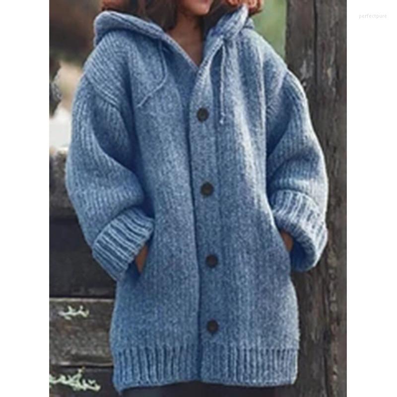 Women' Knits & Tees Warm Thick Cardigan Long Sleeve Sweater Fall Winter Women Knitted Coat Fashion Pure Color Hooded Perf22, Black
Women' Knits & Tees Warm Thick Cardigan Long Sleeve Sweater Fall Winter Women Knitted Coat Fashion Pure Color Hooded Perf22, Black