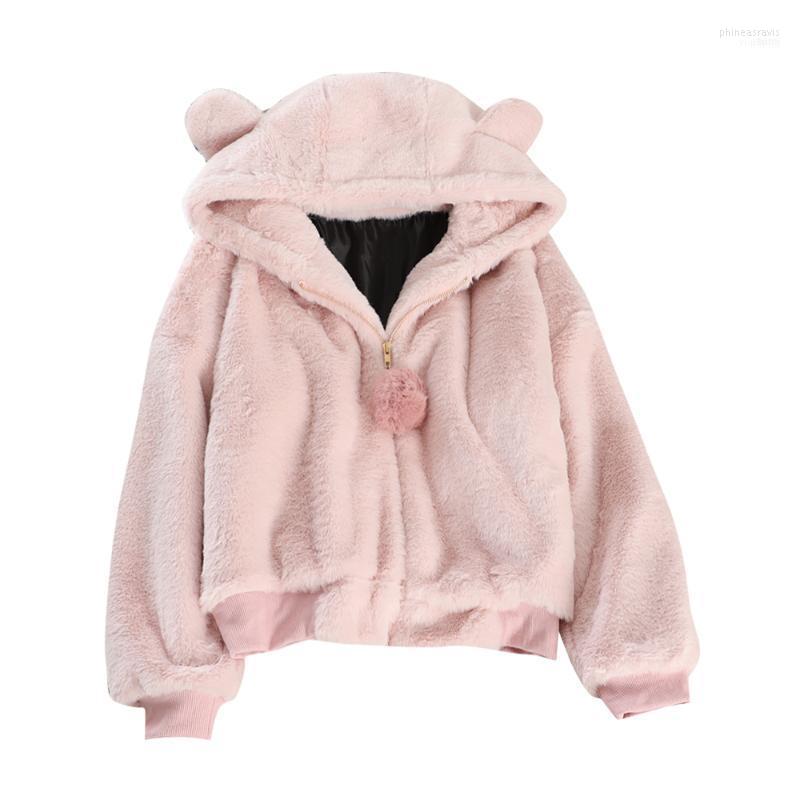Women's Down & Parkas HELIAR Women Cute Style Teddy Bear Cashmere Coat Hooded Velvet Jacket For Warm Female Winter Kawaii Coat1 Phin22, Black
Women's Down & Parkas HELIAR Women Cute Style Teddy Bear Cashmere Coat Hooded Velvet Jacket For Warm Female Winter Kawaii Coat1 Phin22, Black