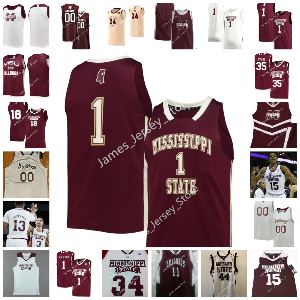 

NCAA Stitched Mississippi State Bulldogs basketball Jersey 44 Jamont Gordon 0 Jalen Johnson 3 D. J. Stewart Jr. 5 Deivon Smith 24 Abdul Ado 30 Andrew Juskin 32 Quinten Post, 10