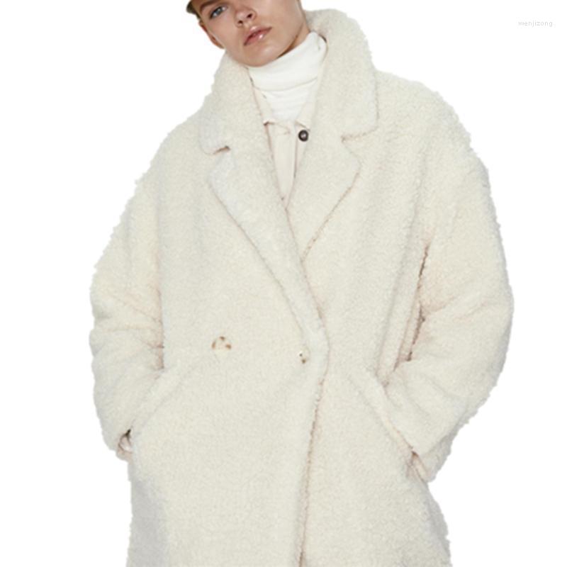 Women' Wool & Blends Winter Coat Women X-Long Autumn And White Lapel Long Sleeve Double Breasted Fleece 2022
Women' Wool & Blends Winter Coat Women X-Long Autumn And White Lapel Long Sleeve Double Breasted Fleece 2022