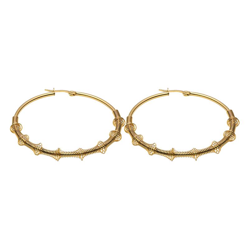Hoop & Huggie Punk Style Stainless Steel Chain Round Shape Earrings For Women 18K Gold Plated Circle Jewelry Gifts
Hoop & Huggie Punk Style Stainless Steel Chain Round Shape Earrings For Women 18K Gold Plated Circle Jewelry Gifts