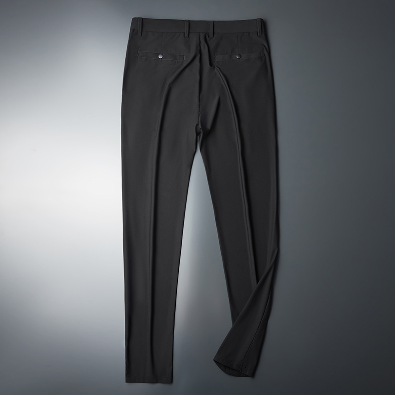 Ice Silk Stretch Trousers Casual Long Man's Black Thin Slim Straight Business Suit Pants Streetwear Joggers Jogging Pants Men
Ice Silk Stretch Trousers Casual Long Man's Black Thin Slim Straight Business Suit Pants Streetwear Joggers Jogging Pants Men