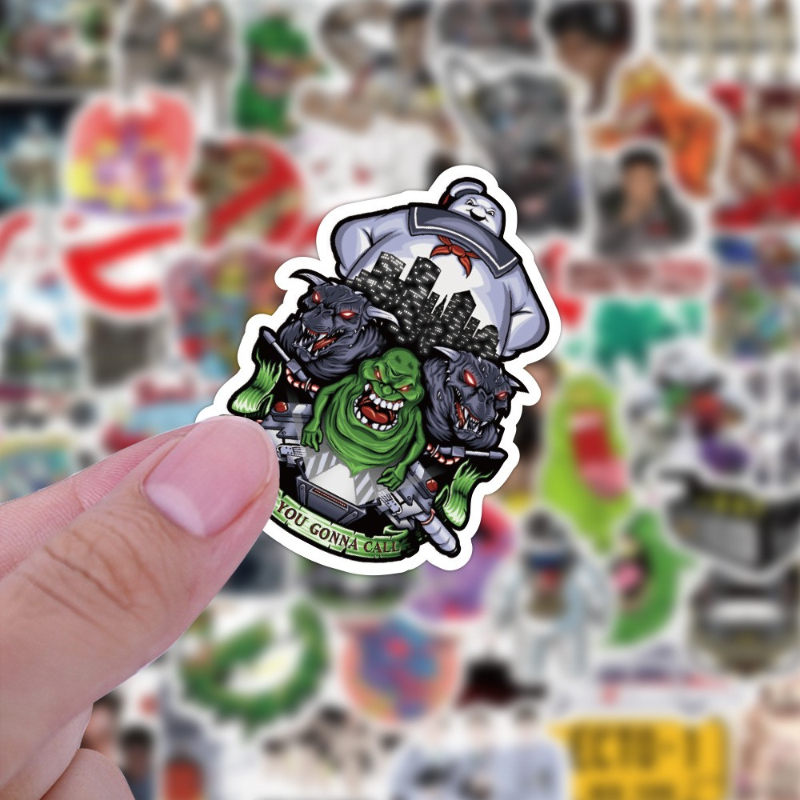50Pcs/Lot Funny Comedy Movies Ghostbusters Stickers Graffiti Stickers for DIY Luggage Laptop Skateboard Motorcycle Bicycle Sticker