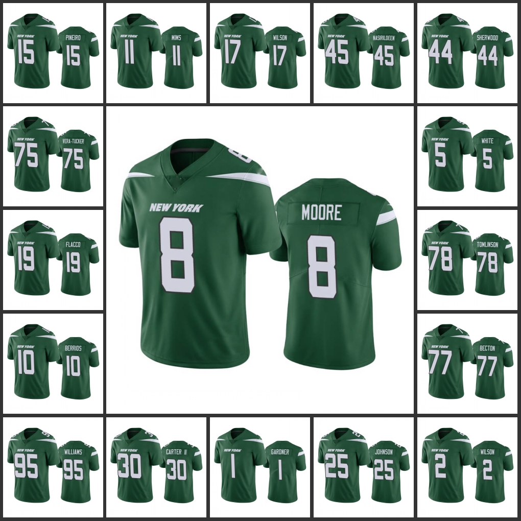 New York''Jets''Men #11 Denzel Mims 77 Mekhi Becton 12 Joe Namath 8 Elijah Moore 2 Zach Wilson Women Youth Custom Green Vapor Limited Jersey
New York''Jets''Men #11 Denzel Mims 77 Mekhi Becton 12 Joe Namath 8 Elijah Moore 2 Zach Wilson Women Youth Custom Green Vapor Limited Jersey