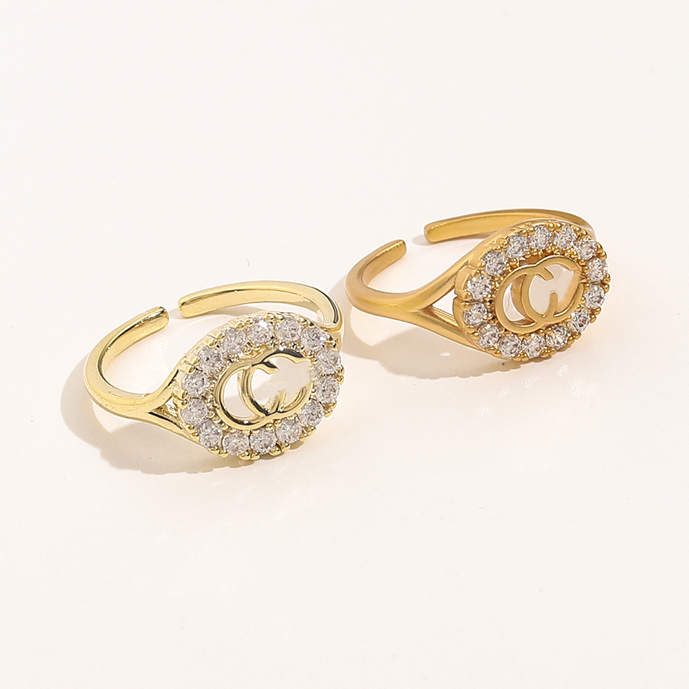 Fashion Jewelry Designer Rings Women Love Charms Wedding Supplies Crystal 18K Gold Plated Copper Finger Adjustable Ring Luxury Accessories 20180217K
Fashion Jewelry Designer Rings Women Love Charms Wedding Supplies Crystal 18K Gold Plated Copper Finger Adjustable Ring Luxury Accessories 20180217K