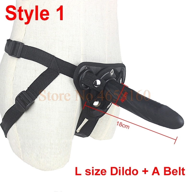 5 / 6 / 7 Inch Big G-Spot Dildo Strap-On Harness Kit Silicone Dildo Strapon Penis Bullet Vibrator Couples / Lesbian Sex Toys 220514