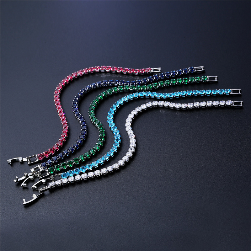 Fashion Charm CZ Tennis Bracelet for Women Crystal Zircon Jewelry Adjustable Gold Silver Color Box Chain Bracelets Gift 220726