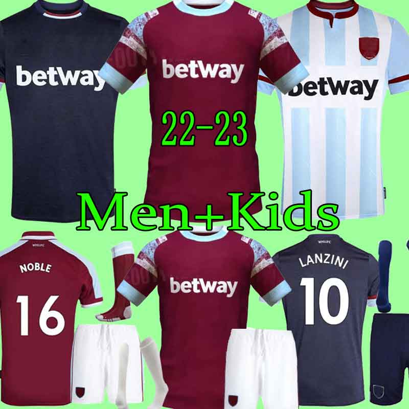 West 21 22 23 Ham Home soccer jerseys 2022 2023 LANZINI ANTONIO FORNALS RICE football shirt YARMOLENKO BOWEN LINGARD Haller Jersey Men Kids Kit full set sock Hames, Home+patch
West 21 22 23 Ham Home soccer jerseys 2022 2023 LANZINI ANTONIO FORNALS RICE football shirt YARMOLENKO BOWEN LINGARD Haller Jersey Men Kids Kit full set sock Hames, Home+patch