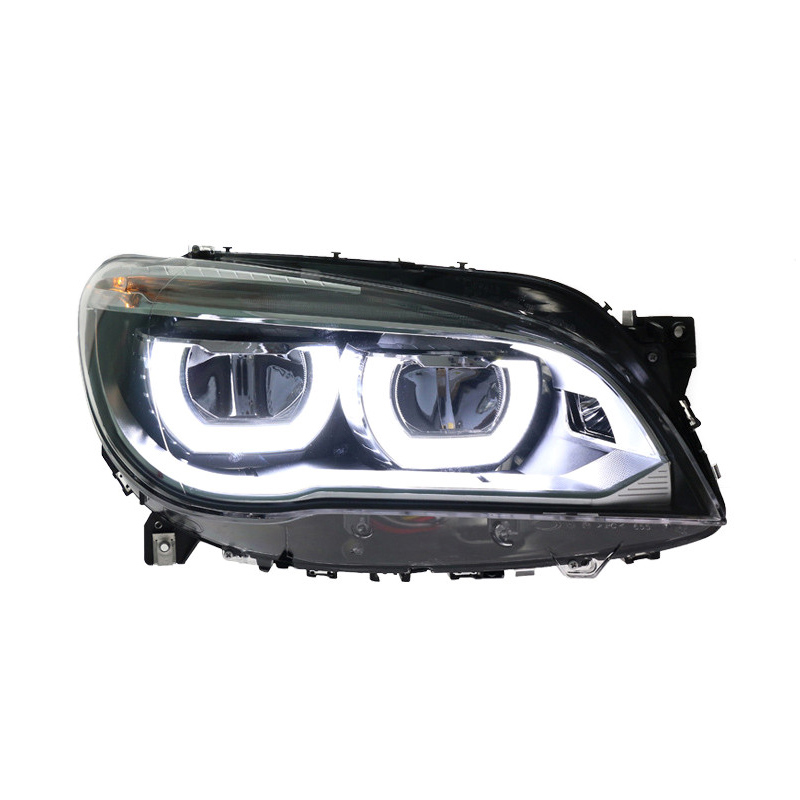 Car Headlights For F02 2009-2014 740i 730i 735i LED Bifocal Lens Head Lamps Driving Lamp LED Headlight Assembly