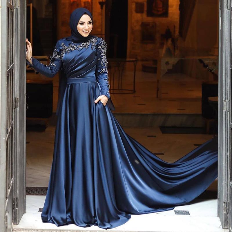 Party Dresses Elegant Navy Blue Long Sleeve Musllim Evening For Women Wedding Guest Luxury Dubai Beaded Arabic Formal Dress S501Party
Party Dresses Elegant Navy Blue Long Sleeve Musllim Evening For Women Wedding Guest Luxury Dubai Beaded Arabic Formal Dress S501Party