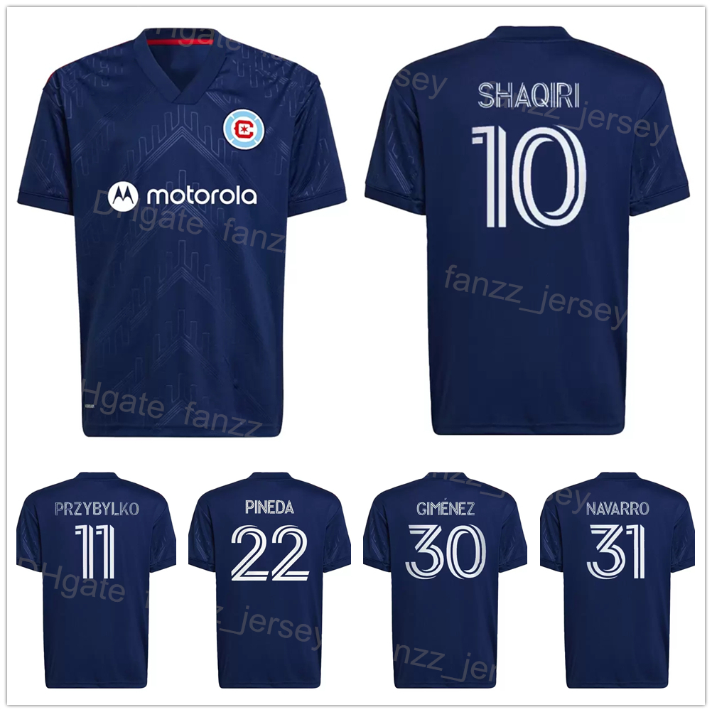 MLS Chicago Soccer Fire 10 SHAQIRI Jerseys 99 IVANOV 9 OFFOR 1 SLONINA 20 OMSBERG 2 SEKULIC 22 PINEDA 6 NAVARRO 30 GIMENEZ 11 PRZYBYLKO Football Shirt Kits Navy Blue
MLS Chicago Soccer Fire 10 SHAQIRI Jerseys 99 IVANOV 9 OFFOR 1 SLONINA 20 OMSBERG 2 SEKULIC 22 PINEDA 6 NAVARRO 30 GIMENEZ 11 PRZYBYLKO Football Shirt Kits Navy Blue