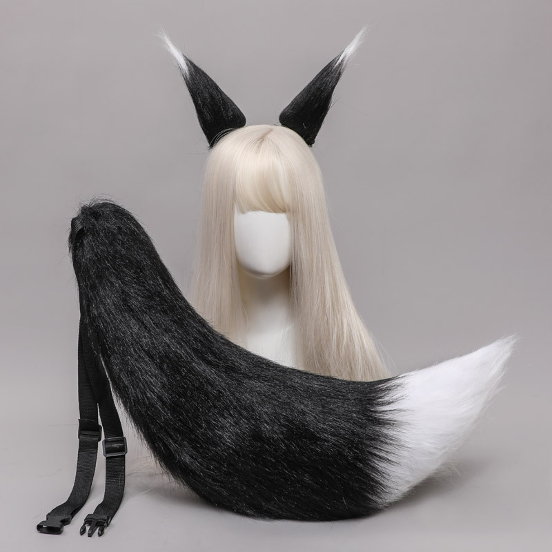 Mascot doll costume Fox Ear Wolf Ear Plush Hand-made Hairpin Wolf Tail Foxtail Jewelry Beast Ear Tail Headdress Accessory Set, 01
Mascot doll costume Fox Ear Wolf Ear Plush Hand-made Hairpin Wolf Tail Foxtail Jewelry Beast Ear Tail Headdress Accessory Set, 01