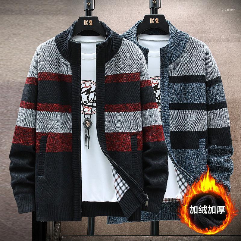 Men's Sweaters Autumn And Winter Men's Sweater Plus Fleece Warmth Young Middle-aged Knit Cardigan Trend Striped Stand-up Collar CoatMen', 8829 light grey
Men's Sweaters Autumn And Winter Men's Sweater Plus Fleece Warmth Young Middle-aged Knit Cardigan Trend Striped Stand-up Collar CoatMen', 8829 light grey