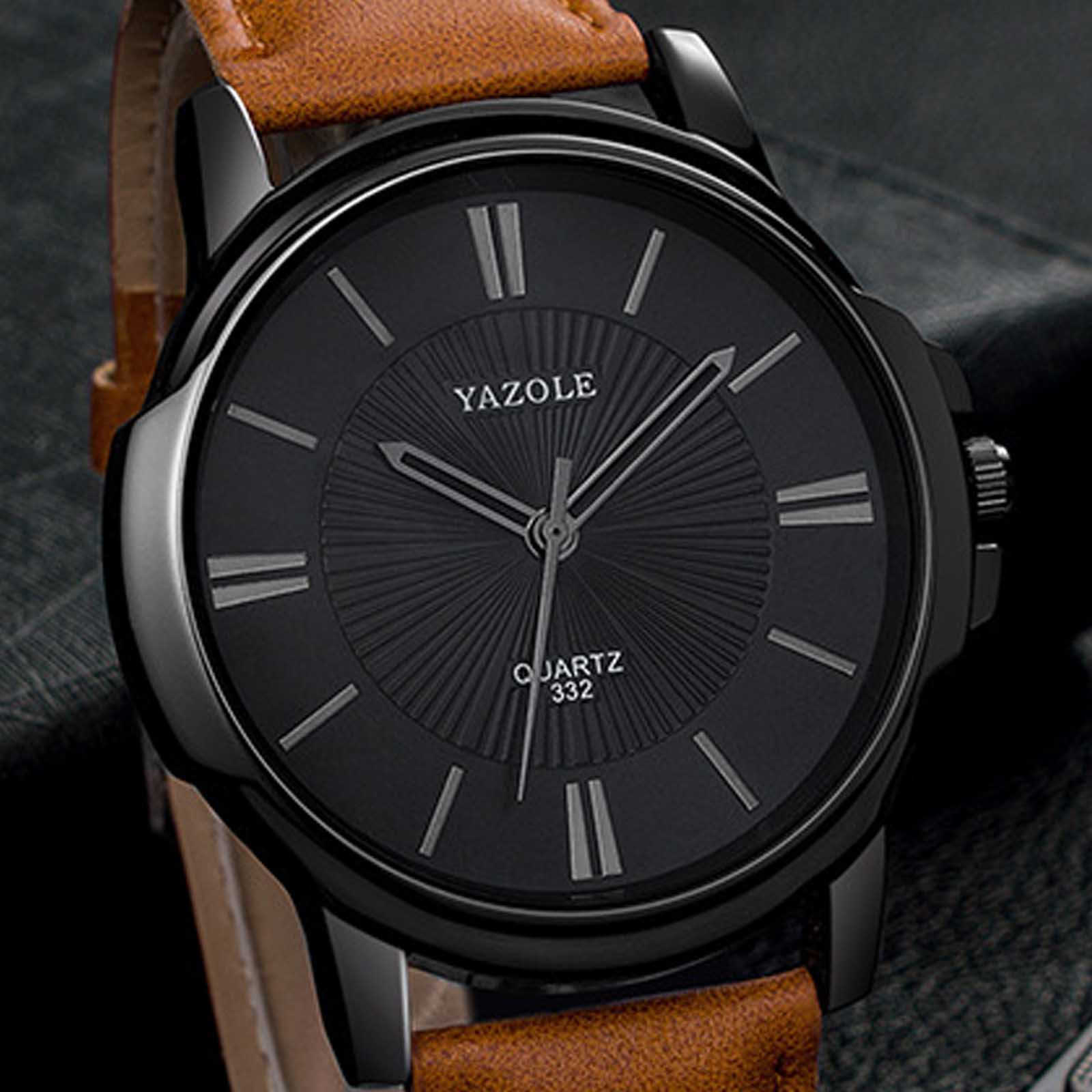 Men's Fashion Sport Quartz Watch Stainless Steel Case Leather Band for Men Simple Wristwatches Montre Homme Drop ship
Men's Fashion Sport Quartz Watch Stainless Steel Case Leather Band for Men Simple Wristwatches Montre Homme Drop ship