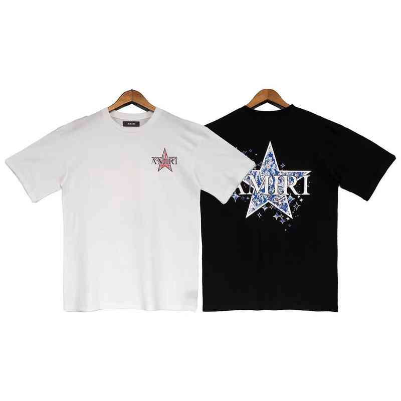 Designer t Shirts Oversized High Version Fashion Brand Amirss Street Cashew Flower Five Pointed Star Print Men' and Women' Loose Short, White
Designer t Shirts Oversized High Version Fashion Brand Amirss Street Cashew Flower Five Pointed Star Print Men' and Women' Loose Short, White