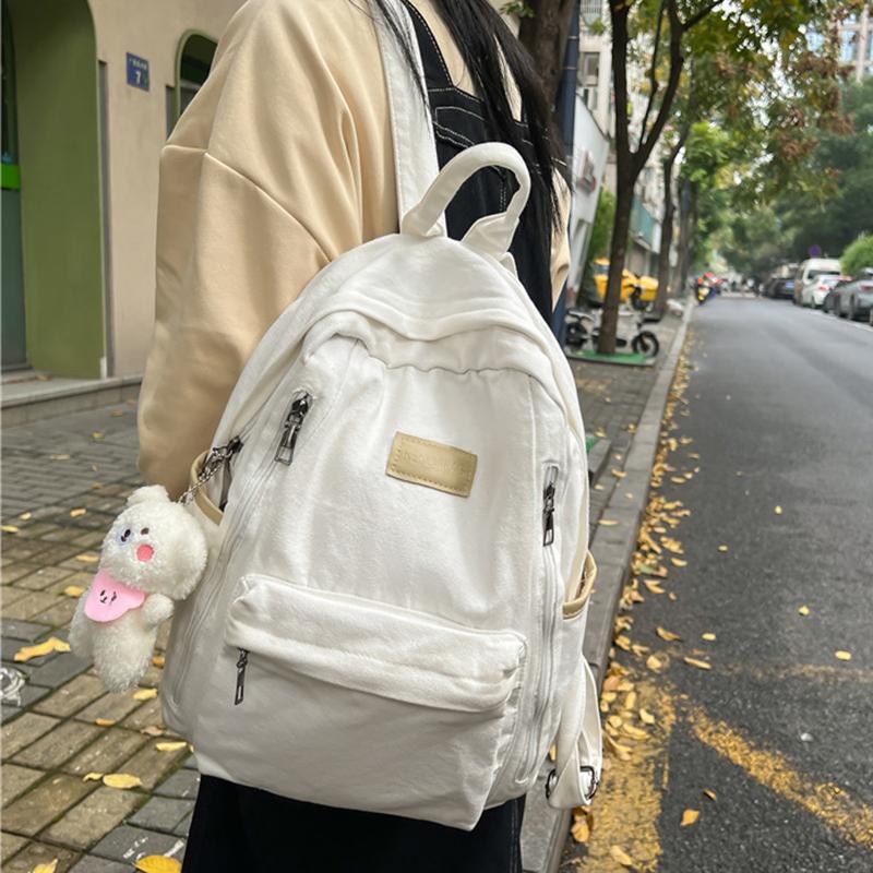 Backpack Trend Light Women Schoolbag Female College School Lovely Student Teenage Girl Bag Fashion Waterproof Boy Backpacks, Black
Backpack Trend Light Women Schoolbag Female College School Lovely Student Teenage Girl Bag Fashion Waterproof Boy Backpacks, Black