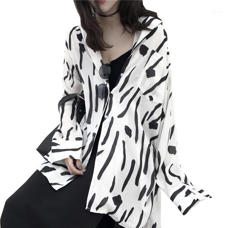 Women's Blouses & Shirts 2022 Spring Autumn Fashiom Clothing Free Size Turn-Down Collar Blouse Loose Zebra Printing Female YZH294, White
Women's Blouses & Shirts 2022 Spring Autumn Fashiom Clothing Free Size Turn-Down Collar Blouse Loose Zebra Printing Female YZH294, White