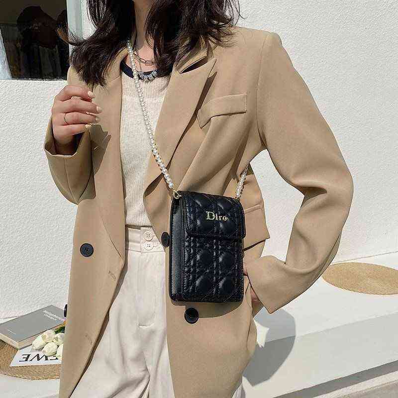 Handbags Outlet Mobile female Mini Bag 2022 new versatile zero small purse pearl chain messenger bag, Beige
Handbags Outlet Mobile female Mini Bag 2022 new versatile zero small purse pearl chain messenger bag, Beige