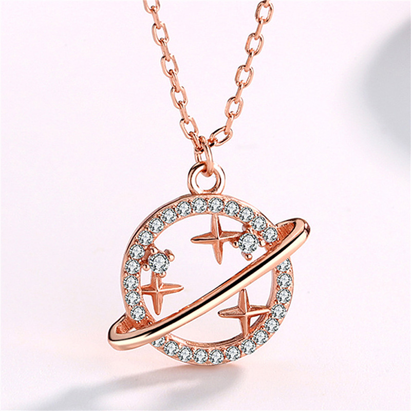 Novel and fashionable universe fantasy planet pendant necklace with white zircon simple micro-set pendant necklaces party birthday gift
Novel and fashionable universe fantasy planet pendant necklace with white zircon simple micro-set pendant necklaces party birthday gift