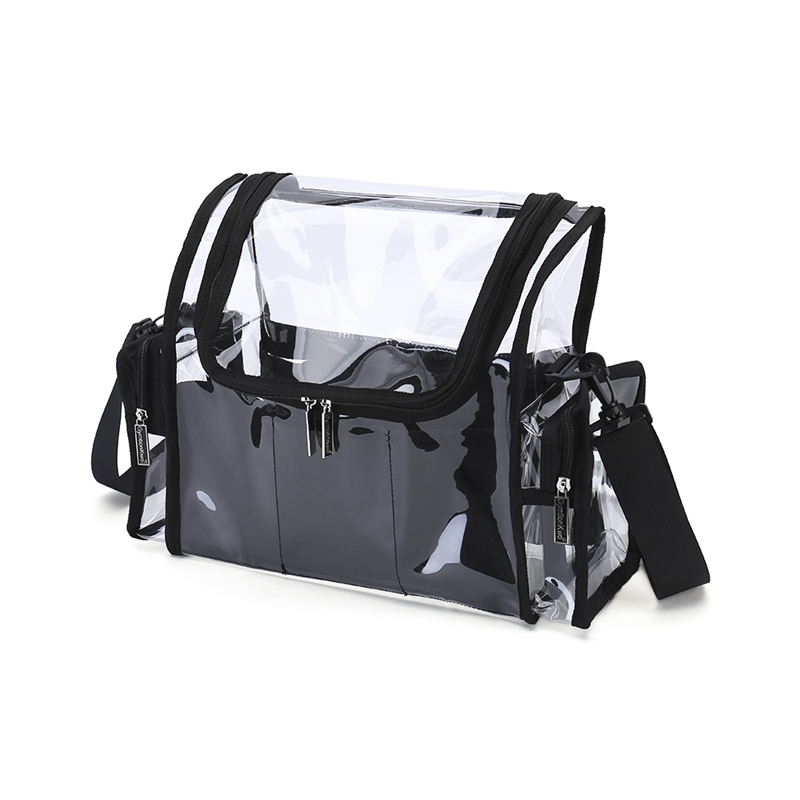 Clear makeup set bag PVC toiletry organizer shoulder bag for artist available for custom 210305