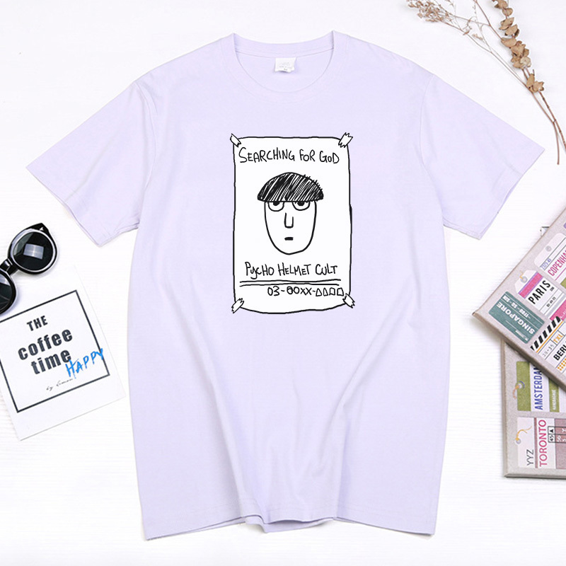 Mob Psycho 100 Anime Printed T Shirt Shigeo Kageyama Running Graphic Tops Women Men Harajuku Manga Clothing Summer Casual Tees 220607