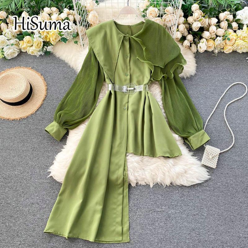 Women's Blouses & Shirts 2022 Spring Female Turn Down Collar Lantern Sleeve Ruffles Chiffon Irregular Women Elegant Waist Fairy Shirt, Black
Women's Blouses & Shirts 2022 Spring Female Turn Down Collar Lantern Sleeve Ruffles Chiffon Irregular Women Elegant Waist Fairy Shirt, Black