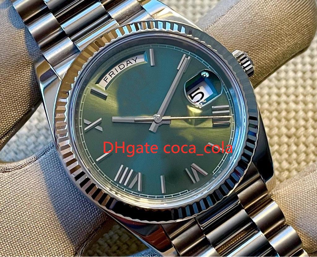 2022 Watches professional custom high-end strap DAY DATE 40mm WATCH WHITE GOLD GREEN ANNIVERSARY DIAL Automatic movement Sapphire crystal Mens watch Wristwatch
2022 Watches professional custom high-end strap DAY DATE 40mm WATCH WHITE GOLD GREEN ANNIVERSARY DIAL Automatic movement Sapphire crystal Mens watch Wristwatch