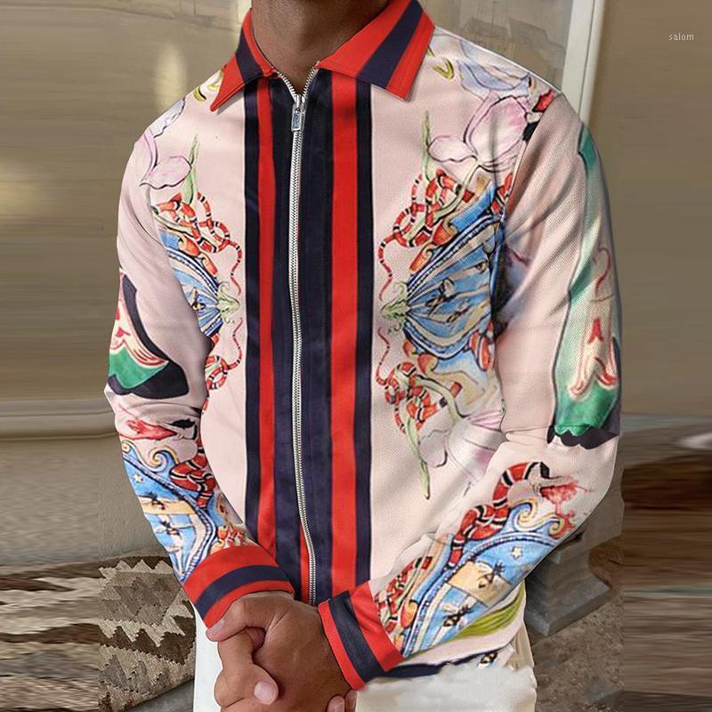 Men' Polos Men 2022 Spring Fall Zipper Slim Fit Tops Fashion Long Sleeve Turndown Shirt For Casual Printed Shirts Streetwear, 02 print
Men' Polos Men 2022 Spring Fall Zipper Slim Fit Tops Fashion Long Sleeve Turndown Shirt For Casual Printed Shirts Streetwear, 02 print