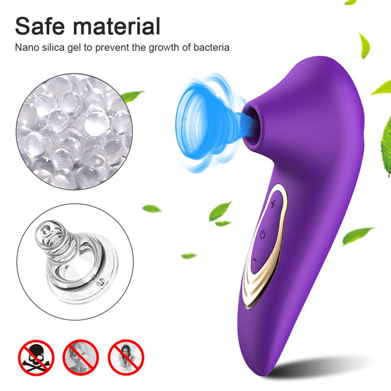 Powerful Clit Sucker Vibrator Tongue Vibrating Nipple Sucking Blowjob Clitoris Stimulator Etotic Sex Toys for Women Masturbator 220514 - view 4