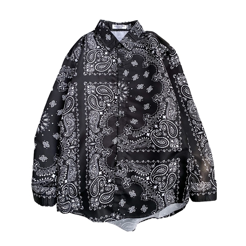 Autumn Men's Oversize Bandana Shirt Plaid Vintage Mens Paisley Shirts Clothes Long Sleeve Male Cardigan Korean Thin 220322, 02 black
Autumn Men's Oversize Bandana Shirt Plaid Vintage Mens Paisley Shirts Clothes Long Sleeve Male Cardigan Korean Thin 220322, 02 black