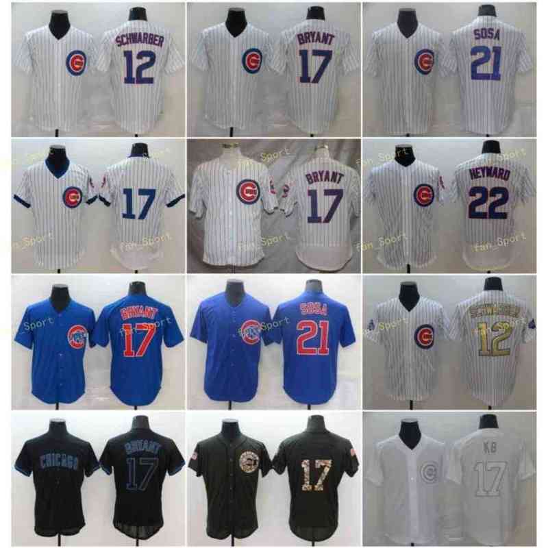 Mens 12 Kyle Schwarber Baseball Jerseys 21 Sammy Sosa 17 Kris Bryant 22 Jason Heyward Stitched Flexbase Cool Base White Blue, Men
Mens 12 Kyle Schwarber Baseball Jerseys 21 Sammy Sosa 17 Kris Bryant 22 Jason Heyward Stitched Flexbase Cool Base White Blue, Men