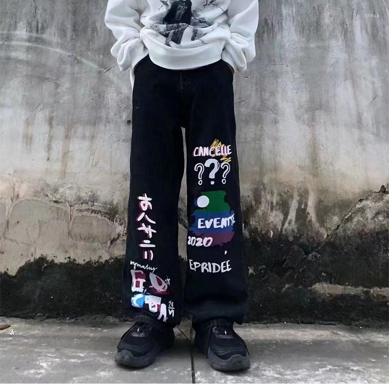Men' Jeans Hip Hop Casual For Men Streetwear Printed High Waist Loose Straight Wide Leg Long Pants Spring Autumn Denim TrousersMen, Black
Men' Jeans Hip Hop Casual For Men Streetwear Printed High Waist Loose Straight Wide Leg Long Pants Spring Autumn Denim TrousersMen, Black