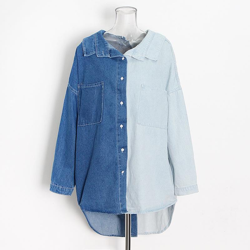 Women's Blouses & Shirts Women Denim Summer Loose Stitching Irregular Shirt Long Sleeve Single-Breasted Streetwear VintageWomen's, Blue
Women's Blouses & Shirts Women Denim Summer Loose Stitching Irregular Shirt Long Sleeve Single-Breasted Streetwear VintageWomen's, Blue