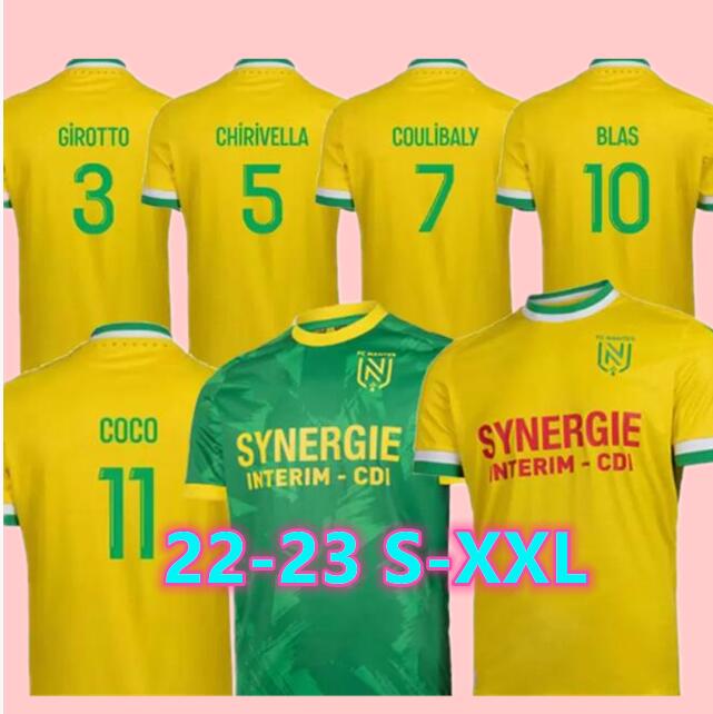 22/23 Nantes FC Etoile COULIBALY GIROTTO Soccer Jerseys 2022 2023 Maillots de foot PALLOIS SISSOKO CHIRIVELLA BLAS COCO SIMON Hommes football shirt uniforms
22/23 Nantes FC Etoile COULIBALY GIROTTO Soccer Jerseys 2022 2023 Maillots de foot PALLOIS SISSOKO CHIRIVELLA BLAS COCO SIMON Hommes football shirt uniforms