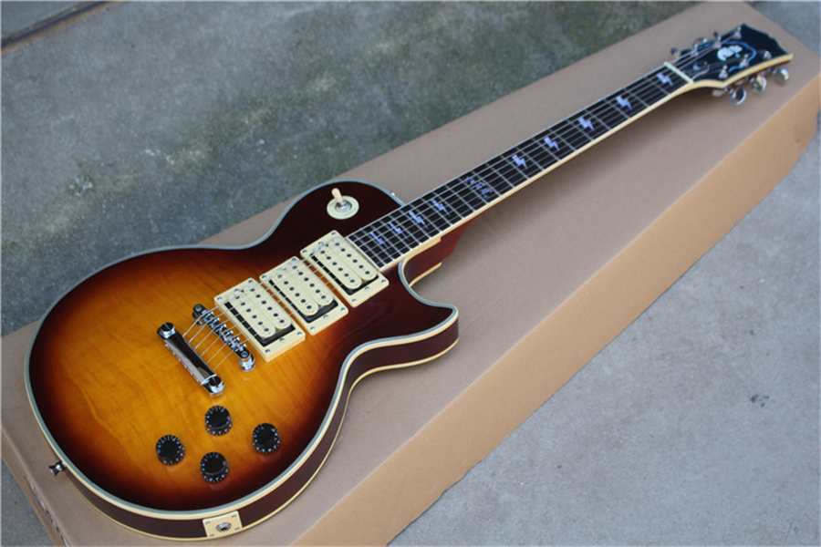 Custom shop Ace frehley signature 3 pickups Electric Guitar,High quality flamed maple wood
Custom shop Ace frehley signature 3 pickups Electric Guitar,High quality flamed maple wood