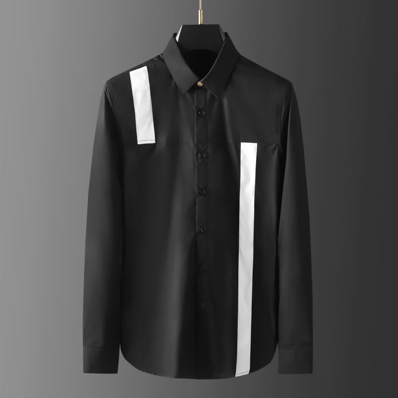Men's Casual Shirts Black White Ribbon Male High Quality Long Sleeve Mens Dress Fashion Slim Fit Party Man 3xlMen's
Men's Casual Shirts Black White Ribbon Male High Quality Long Sleeve Mens Dress Fashion Slim Fit Party Man 3xlMen's