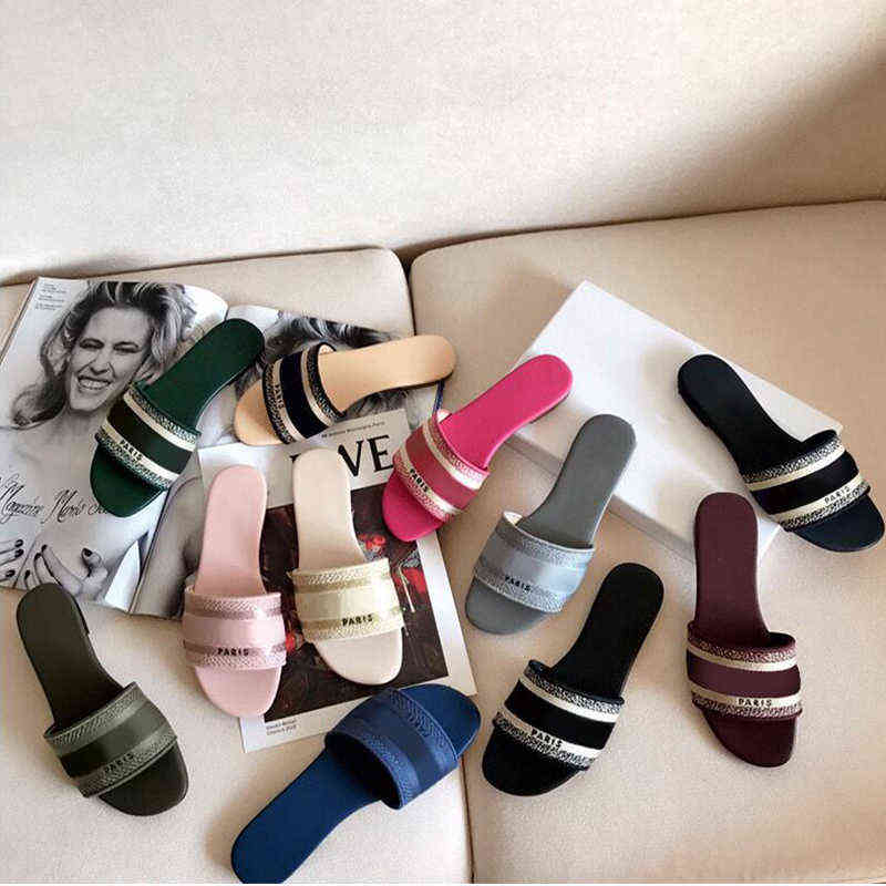 2022 Designer Leather women Sandals Summer Flat Slipper fashion beach woman head Rainbow letters slippers with box, Shoe box
2022 Designer Leather women Sandals Summer Flat Slipper fashion beach woman head Rainbow letters slippers with box, Shoe box